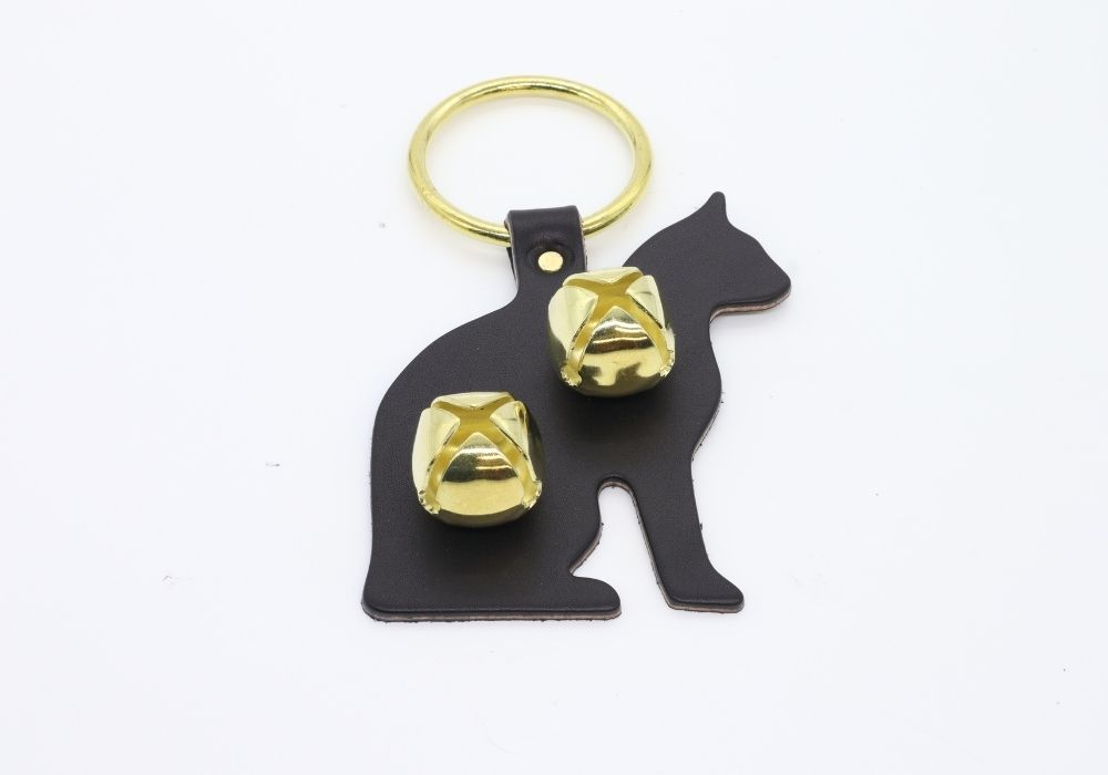 Cat Leather Door Bell (2 Bells)